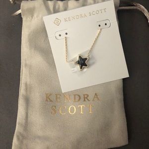 Kendra Scott Black Drusy Star Pendant